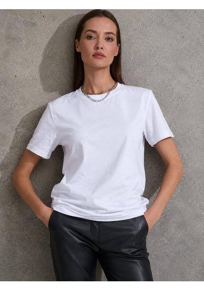 Modi Unisex Kısa Kollu Bisiklet Yaka Basic Viskon Bluz Açık Mavi - Beyaz Modi Unisex Kısa Kollu Bisiklet Yaka Basic Viskon Bluz Açık Mavi - Beyaz