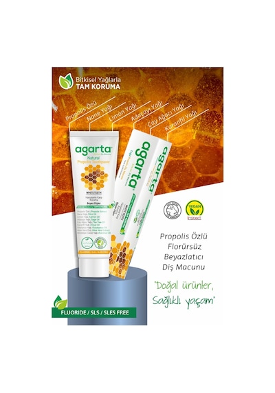 Agarta Doğal Propolis Özlü Diş Macunu 100 ML