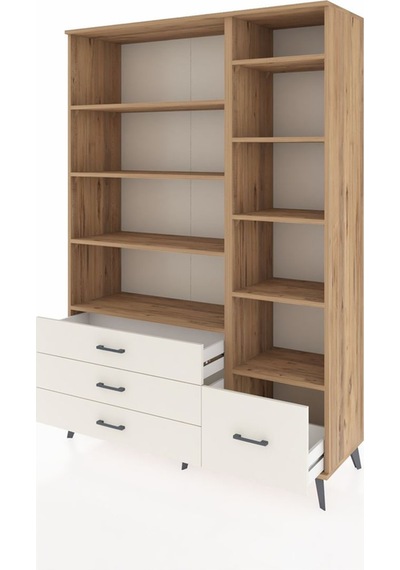 Hyperion Dolap 9 Raflı 4 Çekmeceli 132x44x195 Çam-çam/aytaşı Çam Hyperion Dolap 9 Raflı 4 Çekmeceli 132x44x195 Çam-çam/aytaşı Çam