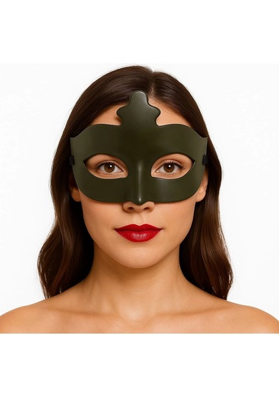 Haki Yeşil Renk Masquerade Kostüm Partisi Venedik Balo Maskesi +0