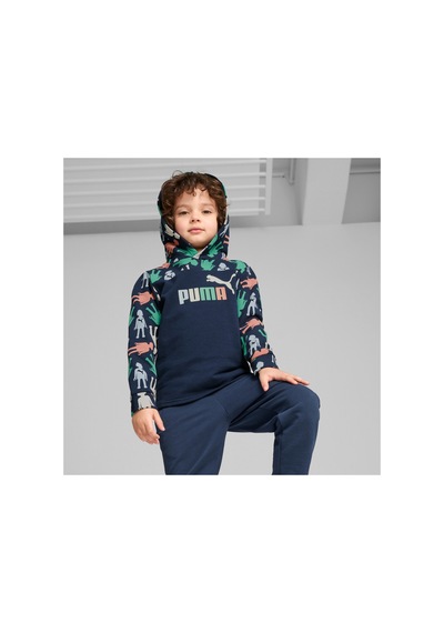 Puma X Playmobil Çocuk Hoodie Lacivert Lacivert