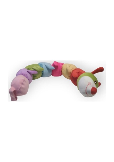 Renkli Peluş Tırtıl Yastık 100 Cm Kaliteli