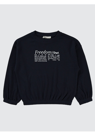 Civil Girls Kız Çocuk Sweatshirt 6-9 Yaş Lacivert