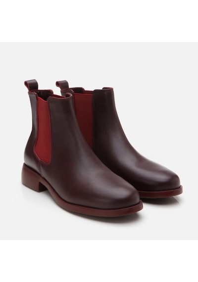 Yaya Hakiki Deri Bordo Yaya Kadın Düz Bot 01boy297290a780 Bordo-burgundy Bordo
