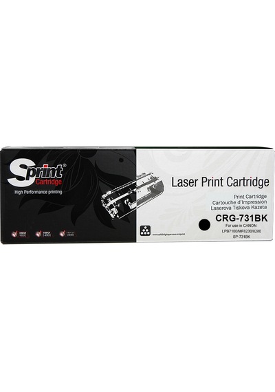 Canon I-Sensys Mf 628Cw Sprint Crg-731 Bk Uyumlu Siyah Toner