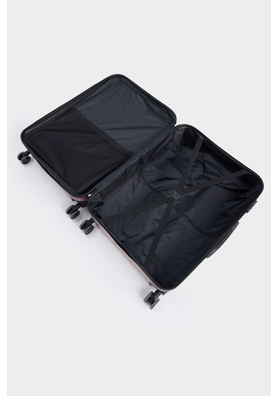 Defacto Unisex Sert Kapaklı Çekçekli Büyük Boy Valiz E7064axnsbr410 Bordo-br410
