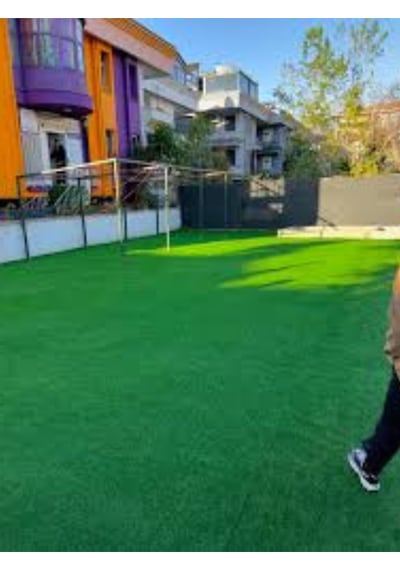 2x5 Metre Yapay Çim Halı, Lastik Taban, Yeşil Suni Halı, 7 Mm Kalınlığında Diğer
