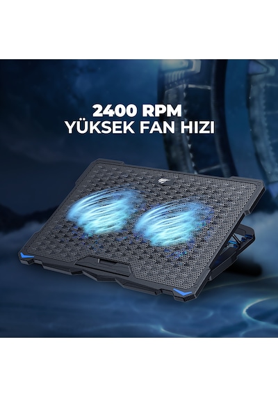 Gamenote F2076 Cooling Pad Aydınlatmalı Gaming Laptop Soğutucu