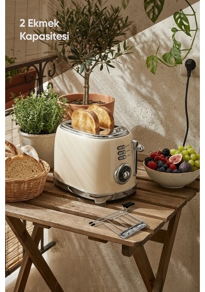 Fressi FR-EK0525 Panella 2 Dilim + Tost Aparatlı Ekmek Kızartma Makinesi
