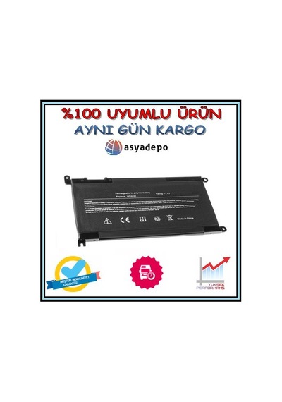 Dell Uyumlu İnspiron 13 5378 Batarya Pil N11.939