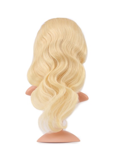 Gerçek Front Lace Dalgalı Platin Tül Peruk - 60-65cm