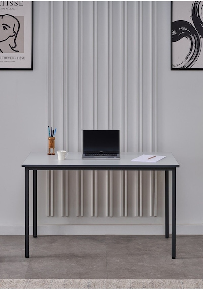 Sehpol Çalışma Masası 125x65 Cm Antrasit Gri