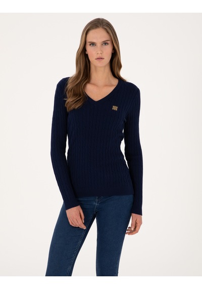 Pierre Cardin Kadın Lacivert Kazak /triko 50317062-vr033 Lacivert