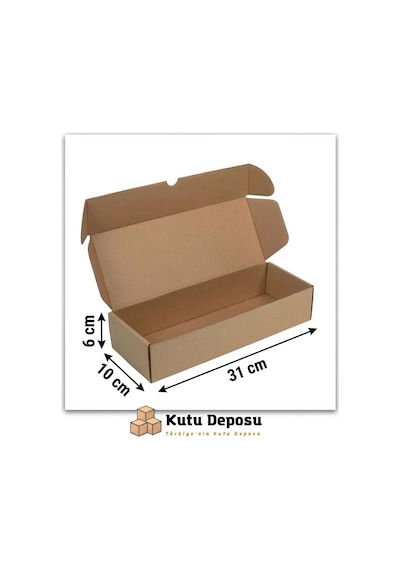 10x31x6 Cm E-ticaret Ve Kargo Kutusu 100 Adet 1 Adet