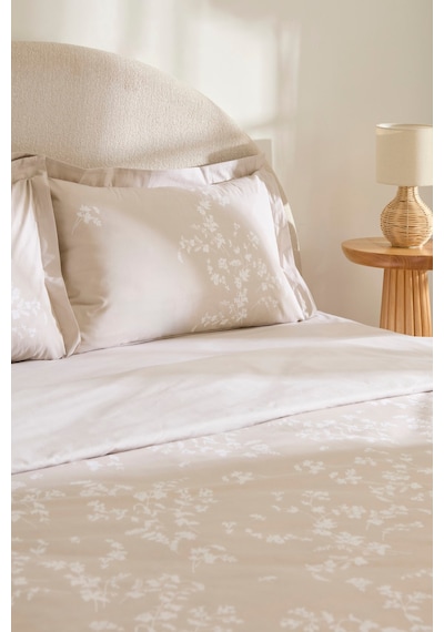 Kaşmir Home Fancy %100 Pamuk Çift Kişilik Nevresim Takımı Bej