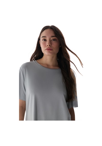 Penti  Gri Bisiklet Yaka Oversize Modal T-Shirt