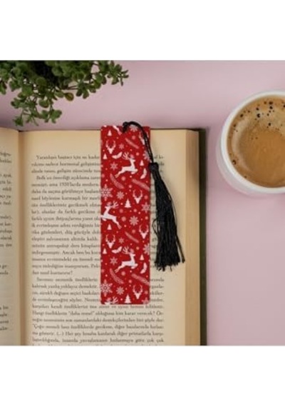 Yılbaşı Temalı Kitap Ayracı 13.5 Cm X 4 Cm Metal Malzeme