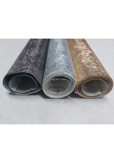 Lanse Suni Deri Yapışkanlı Altın Suni Deri 1 Adet 100 CM x 140 CM