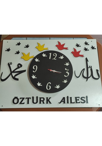 Duvar Saat Seti Kişiye Özel Salon//iş Yeri İçin Çok Şık 60 120