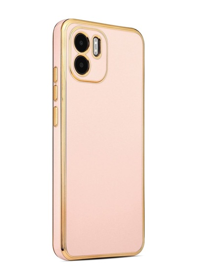 Xiaomi Redmi A1 Kılıf Zore Bark Kapak Rose Gold