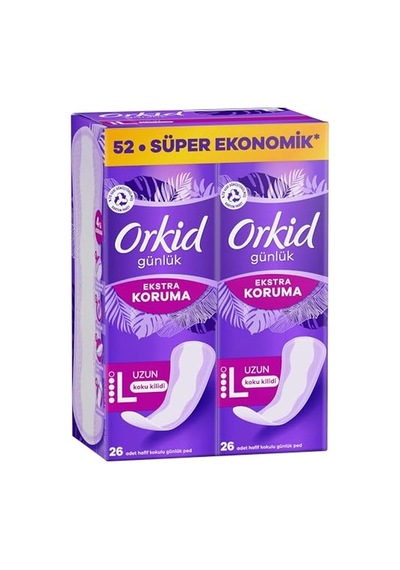 Orkid Günlük Ped Extra Koruma Uzun 52 Adet Ped