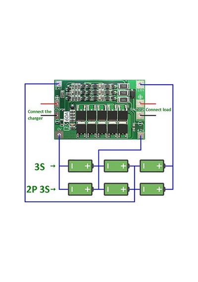 3S 60A Bms Devresi (Balanslı)