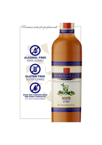 Simonelli Kahve Şurubu| Mojito Aromalı | 70 CL | + Pompa Simonelli