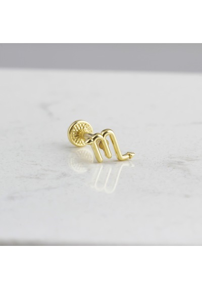 Glorria Altın Akrep Burcu Tragus Piercing Çok Renkli