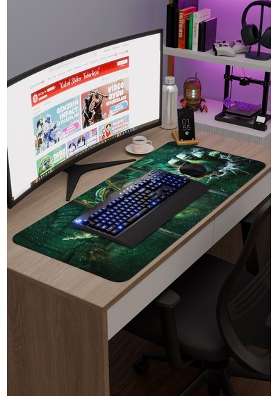 Bioshock Kaymaz Dikişli Kauçuk Oyuncu Mousepad V5 - 90x40 Xxl Gaming Mouse Pad Fare Altlığı