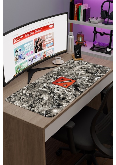 Dota 2 Kaymaz Dikişli Kauçuk Oyuncu Mousepad V5 - 90x40 Xxl Gaming Mouse Pad Fare Altlığı