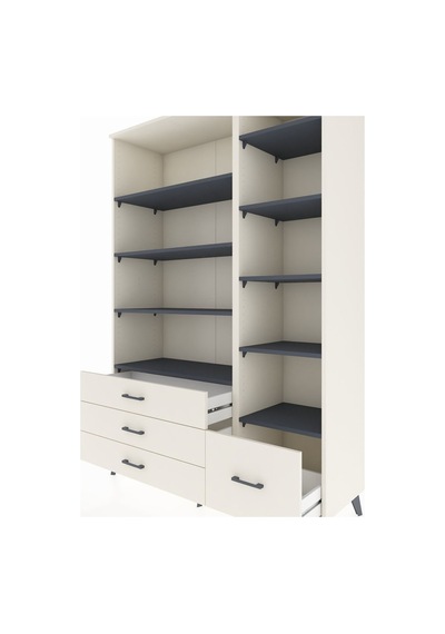Hyperion Dolap 9 Raflı 4 Çekmeceli 132x44x195 Aytaşı-antrasi... Aytaşı Hyperion Dolap 9 Raflı 4 Çekmeceli 132x44x195 Aytaşı-antrasi... Aytaşı