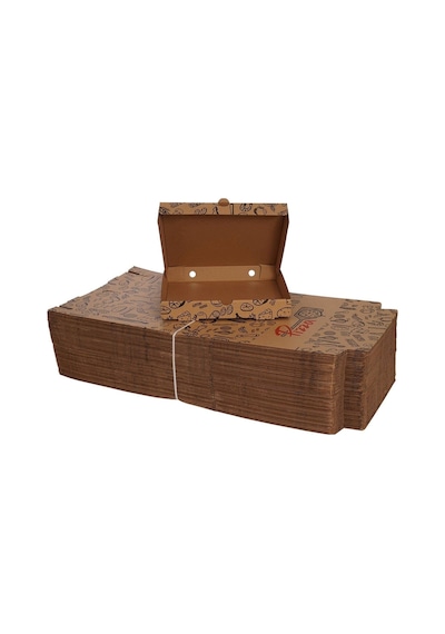 Mi x Baskılı Pizza Kutusu 24 CM 24 x 24 x 4 CM  500 Adet
