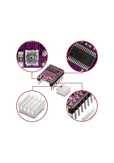 Drv8825 3d Yazıcı Uyumlu Step Motor Sürücü Driver Kart Modülü