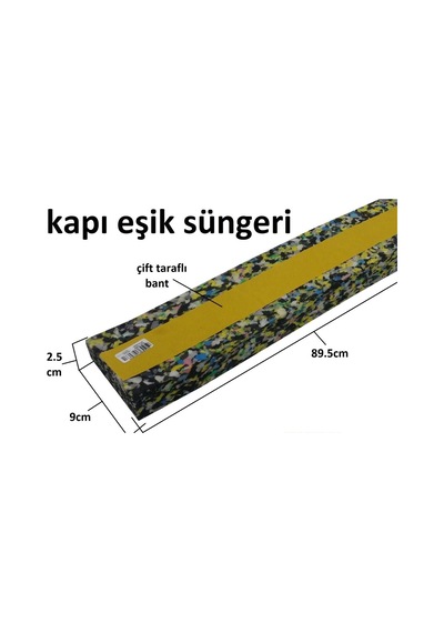 Yapışkanlı Kapı Altı Isı Yalıtım Süngeri Eşik Süngeri 1 Adet