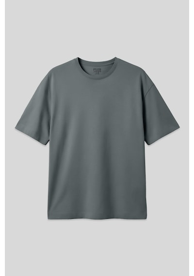 Air Jones Tommy Life Haki Pamuklu Kalın Yumuşak Dokulu Oversize Fit Basic Erkek T-shirt - 88377 Haki