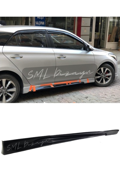 Hyundai i20 (2014-2018) Custom Yan Marşpiyel (Plastik) BOYASIZ