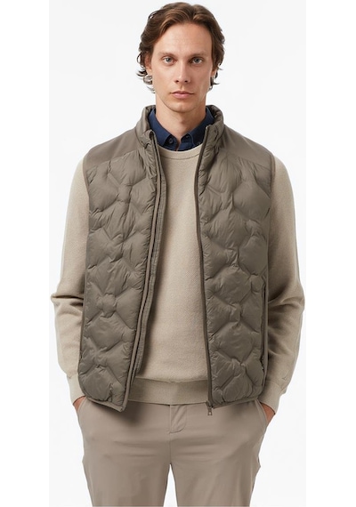 Nautica Erkek Kahverengi Regular Fit Yelek-11484 3bb-kahverengi