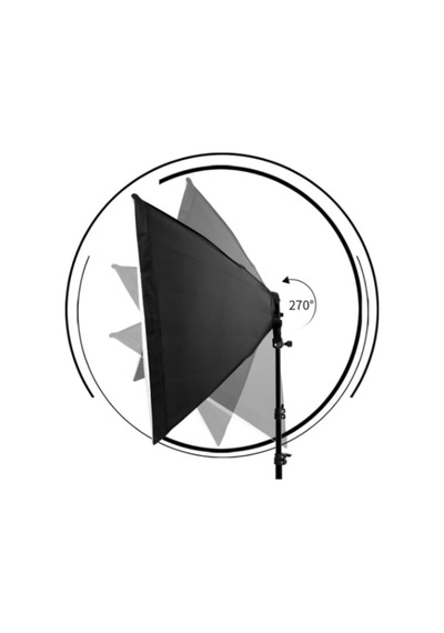 Ikili Softbox Seti 50x70 Cm Lambasız Beyaz