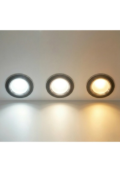 1 Adet Cata Ct 5258 Zebra Siyah Kasa 6w Sıva Altı Led Spot 3 Renk çok renkli