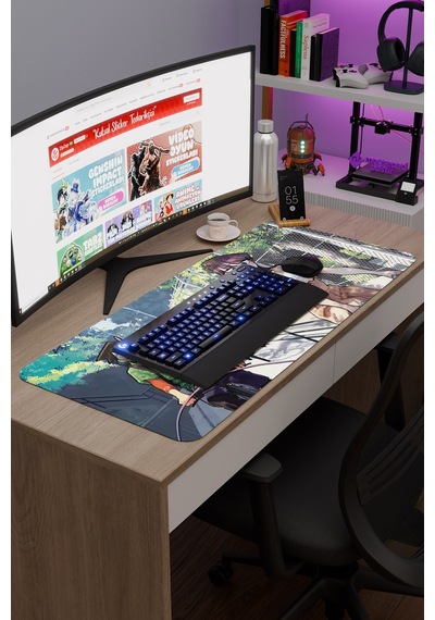 Komi Can't Communicate Dikişli Kauçuk Oyuncu Mousepad V3 - 90x40 Xxl Gaming Mouse Pad