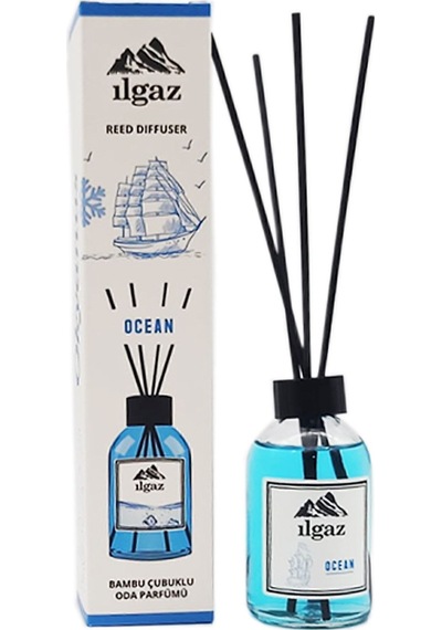 Ilgaz Jasmin Bambu Çubuklu Oda Kokusu 110 Ml & Okyanus Bambu Çubuklu Oda Kokusu 110 Ml 2'li Ortam Kokusu Seti Okyanus Esintisi