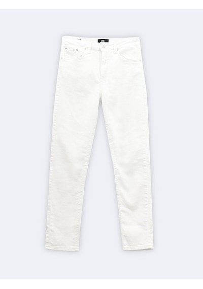 Ltb Ronna X Yüksek Bel Dar Paça Slim Jean Pantolon 010095164014876 100 010095164014876_100 Beyaz