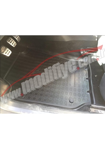 Vw Polo 2010-17 Kaucuk Havuzlu Paspas Kokusuz Kaymayan