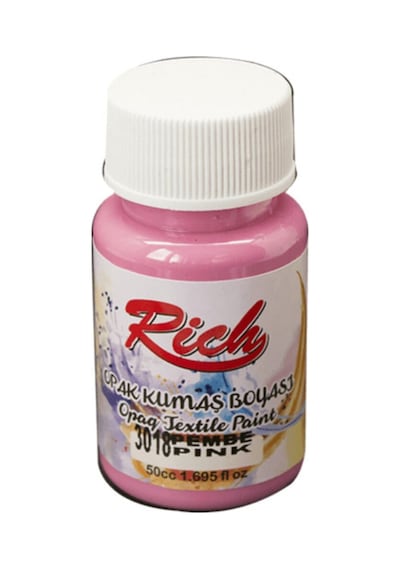 Rich 50Cc Pembe Akrilik Kumaş Boyası 3018