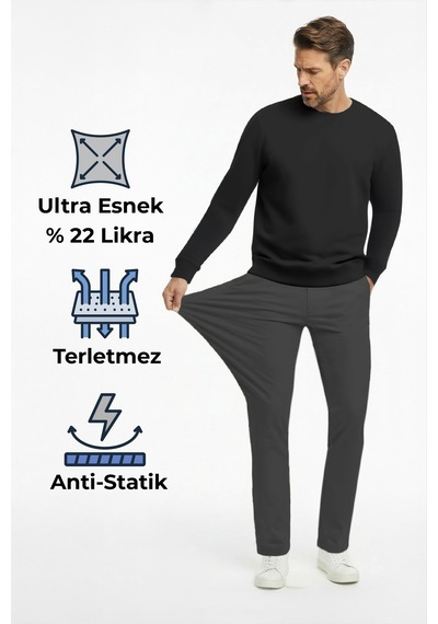 Goffra Erkek Flexon Ultra Esnek Relaxed Beli Lastikli Jogger Pantolon Koyu Gri M702-r0433-02 Koyu Gri Goffra Erkek Flexon Ultra Esnek Relaxed Beli Lastikli Jogger Pantolon Koyu Gri M702-r0433-02 Koyu Gri