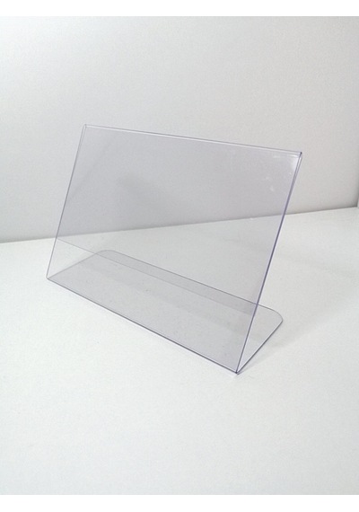 10 Adet Pvc Etiketlik İsimlik A7 10x7,5cm Şeffaf Etiketlik Ayaklı