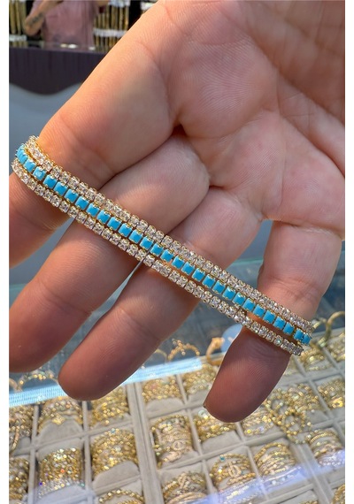 14 K Yeşil Altın Renk Xuping Vip Bileklik 64082973