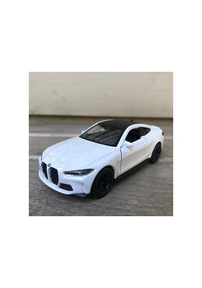 Welly Bmw M4 Diecast Metal Araba Beyaz 12 Cm 1/36 Model Araba