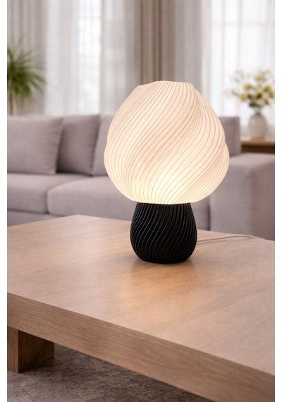 Smilo Model - Led Abajur - Masa Lambası - Usb 5v İle Çalışır - Slim Led Aydınlatması Dahildir - Dekoratif Lamba - Renk Seçenekli Çok Renkli