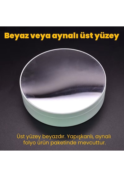 Upway Motorlu Şarjlı 360 İleri Geri Dönebilen Hız Ayarlı Ürün Gösteri Standı Beyaz